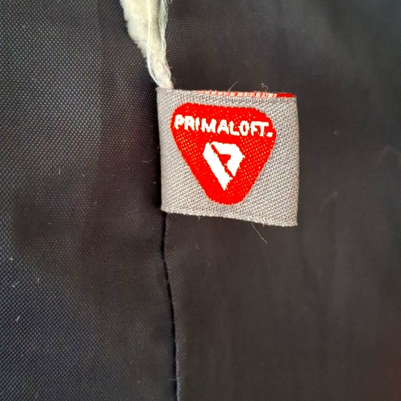 Lands End XS Metallic Primaloft Jacket Pewter Silver Insulated Packable - Picture 8 of 9